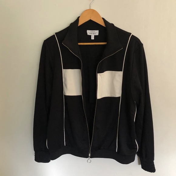 & Other Stories - Retro Black and White Track Top - Size 12 - Picture 2 of 6